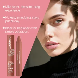 Professioneller matter Lippenkonturenstift in Nude Pink für wasserfeste Definition
