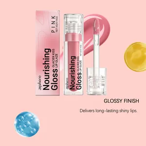 Gloss à lèvres nourrissant Zephoco rose avec fini brillant et formule hydratante intense