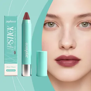 Zephoco Rose Thorn red brown moisturizing lipstick pen with velvet matte finish