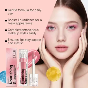 Brillant à lèvres rose hydratant Zephoco pour un fini brillant et un éclat très naturel.
