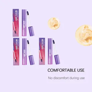 Close-up detail of zephoco peel-off lip gloss collection in rose pink and red shades