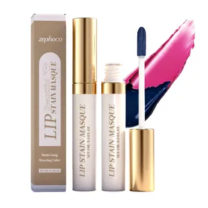 ZEPHOCO Matte Peel Off Lip Stain Long Lasting Waterproof Lip Tint Masque Moisturizing Matte Finish Liquid Lipstick 4ml