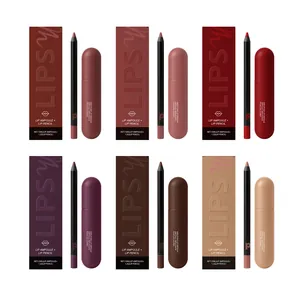 6-kleuren hydraterende lipampul en lippotlood make-upset met luxe verpakking