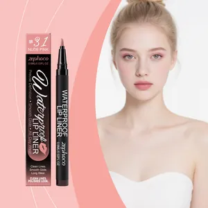 Zephoco wasserfester flüssiger Lippenkonturenstift in Nude Pink für präzise Linien