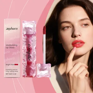 Lucidalabbra Zephoco rosso brillante con texture idratante per un finish ultra lucido.