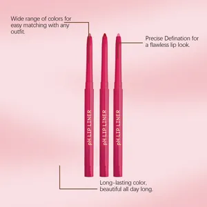 Präzises rosa Lippenkonturenstift-Set für langanhaltende Farbe und Definition.