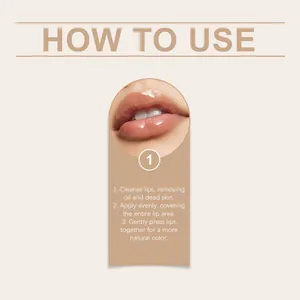 Instrucciones detalladas paso a paso para aplicar el labial hidratante de pan de oro