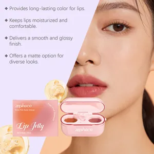 Zephoco dual-color lip jelly with moisturized and glossy finish for long-lasting wear