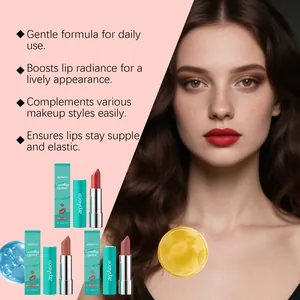 Zephoco moisturizing smoothing lipstick set in Brick Red, Light Brown and Nude