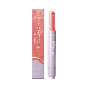 Zephoco Balsamo Lucidalabbra Idratante Rimpolpante Rosa Arancio Texture Liscia Cura Idratante Per Labbra Secche 3g