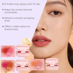 Zephoco dual-color lip jelly palette for a long-lasting glossy or matte finish effect