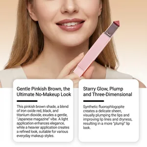 Balsamo labbra volumizzante lucido Truthful 03 marrone rosato per un look naturale
