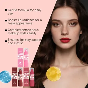 Details of Zephoco matte lipstick series showing various shades and moisturizing texture