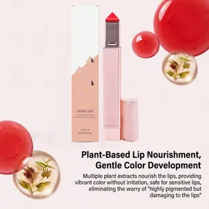 Balsamo labbra vegetale Lucky-05 rosso puro per nutrimento e colore
