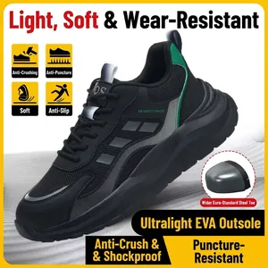Scarpe antinfortunistiche leggere e traspiranti con punta in acciaio