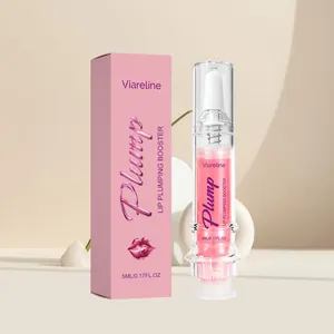 Viareline Lip Plumping Booster Hydratisierend Feuchtigkeitsspendend Langanhaltendes Lipgloss Rosa Lippenserum Damen Beauty Makeup