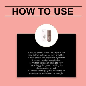 Detailed guide on how to use matte long-lasting pink lip liner stain for perfect lips