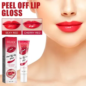 EELHOE langanhaltender Peel-Off-Lipgloss in Kirschrot für ein mattes Finish