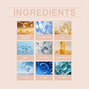 Lista detallada de ingredientes para el brillo de labios con vitamina E y agua.