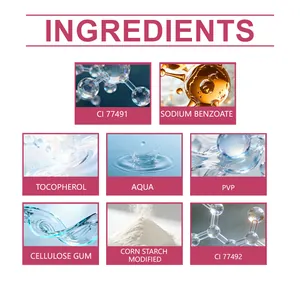 Elenco dettagliato degli ingredienti per il lucidalabbra con tocoferolo e ingredienti acqua