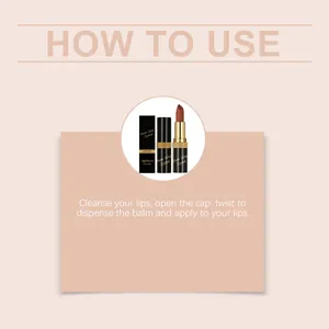 Step by step how to use instruction for Zephoco matte velvet lipstick in orange red