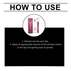 Istruzioni su come usare il lip tint Zephoco Orange Red per un colore duraturo