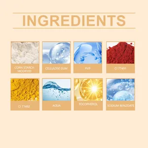 Elenco dettagliato degli ingredienti per la matita labbra opaca con componenti naturali