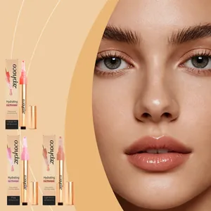 Zephoco Hydrating Lip Plumper Pen Langanhaltendes Glänzendes Lipgloss Wasserfestes Feuchtigkeitsspendendes Lippen Make-up Für Damen