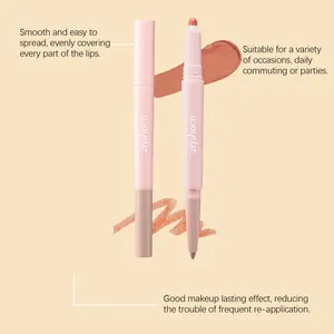 Detail des doppelseitigen Lippenliners und Concealers mit sanfter Textur