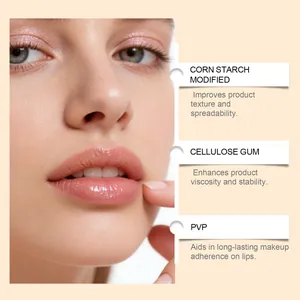Inhaltsstoff-Detail für Lippenstift: Maisstärke, Cellulose Gum und PVP-Vorteile.