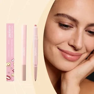 Zephoco Soft Pink doppelseitiger Lippenkonturenstift und Concealer-Stift mit Modell