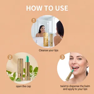 Guía de uso del bálsamo labial zephoco que cambia de color para una aplicación suave