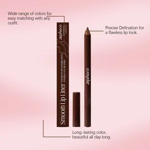 Zephoco Lippenkonturenstift in Kastanienbraun mit Verpackung, wasserfeste glatte Textur