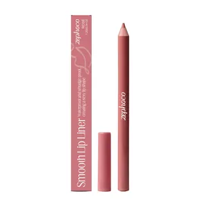 Zephoco Rosa Rosado Impermeable Resistente Al Borrado Delineador De Labios Contorno De Labios Preciso Suave Maquillaje De Larga Duración