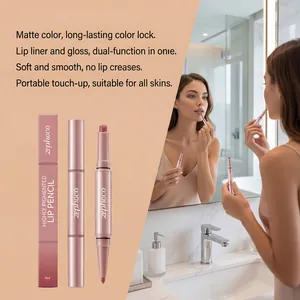 Detalle del set de lápiz labial mate zephoco rojo para un acabado suave y liso