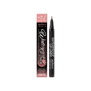 Zephoco Delineador de Labios Líquido Impermeable de Larga Duración Mate Contorno de Labios Maquillage de Labios para Mujer