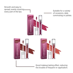 Zephoco Moisturizing Lip Tint set with three shades including Rose Red and Retro Red.