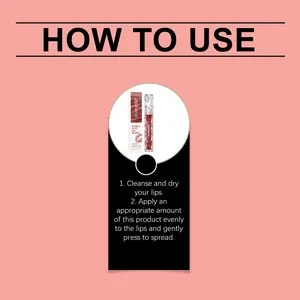 Instrucciones detalladas de aplicación del brillo de labios Zephoco rojo vino perlado