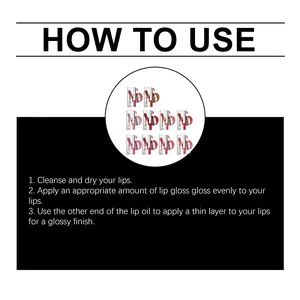 Gedetailleerde stapsgewijze instructies voor het aanbrengen van de 2-in-1 glanzende lipgloss.