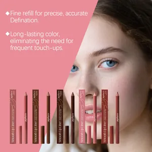 Zephoco wasserfester Lippenkonturenstift-Set mit fünf natürlichen Farbtönen für Konturen.