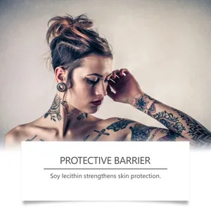 Macro detail view showing soy lecithin cream benefits for skin barrier protection