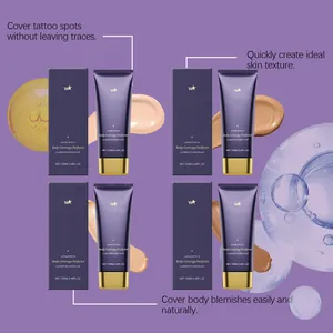 Crema perfezionatrice corpo a lunga durata in 4 tonalità per coprire tatuaggi e macchie.