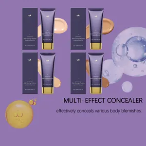 Vista dettagliata del correttore corpo multi-effetto per una copertura leggera e naturale.