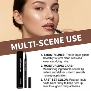 Matter Lipmarker in Kakaobraun für präzise Linien und feuchtigkeitsspendende Lippenpflege