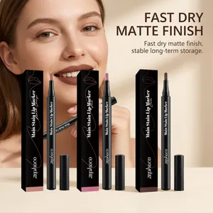 Zephoco Lip Marker Set mit schnell trocknendem mattem Finish für langanhaltende Farbe.