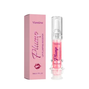 Viareline feuchtigkeitsspendender Lip Plumper mit rosa Verpackung für glänzende Lippen