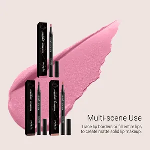 Zephoco matter Lippenstift zum Konturieren und Ausfüllen mit langanhaltendem rosa Pigment