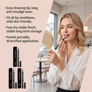 Professioneller Zephoco matter Lippenstift für langen Halt, gezeigt bei der Anwendung