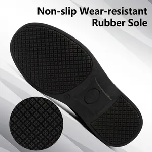 Hochwertige rutschfeste und verschleißfeste Gummisohle für professionelle Kochschuhe aus Leder