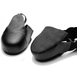 Couvre-chaussures de Sécurité Professionnels en Cuir avec Embout en Acier Anti-écrasement pour Visiteurs d'Atelier Industriel